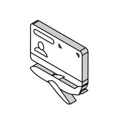 Transit Visa Isometric Icon