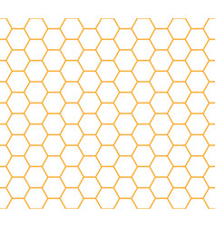 Orange And White Seamless Honeycomb Pattern