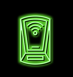 Scanning Rfid Device Neon Glow Icon