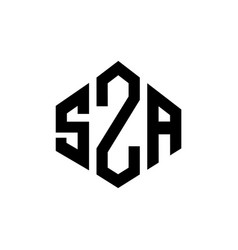 Sza Letter Logo Design With Polygon Shape