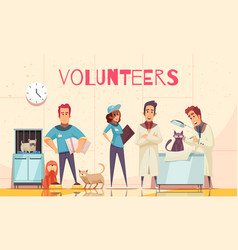 Volunteers Flat Poster