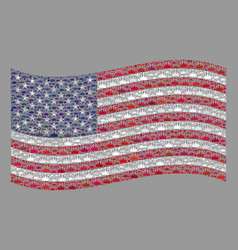 Brand Waving Usa Flag - Collage Imperial