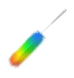 Colorful Feather Duster Cartoon Icon