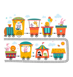 Cute Animals Ride Train Fun Zoo Trains Toddler