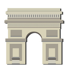 Isolated Colored Arch Of Triumph Landmark