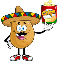 Mexican Potato Cartoon Character