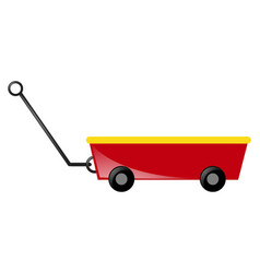 Red Wagon With Handle