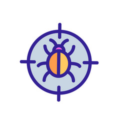 Search For Insect Icon Isolated Contour