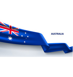 Australia 3d Ribbon Flag