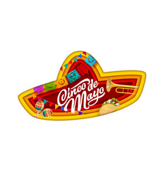 Cinco De Mayo Paper Cut Mexican Sombrero Banner