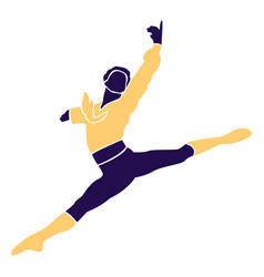 Dance Pose Man Jump Silhouette