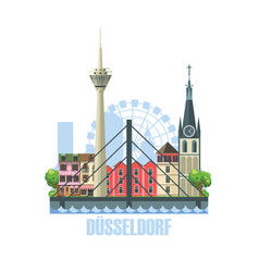 Dusseldorf City Skyline City Landscape