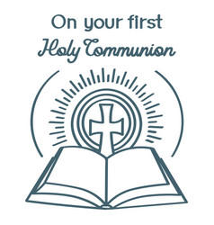 First Communion Bible Stroke