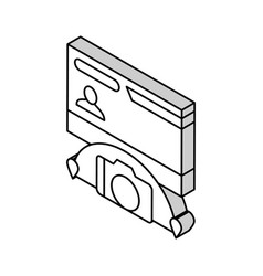 Tourist Visa Isometric Icon