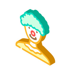 Clown Vintage Show Isometric Icon