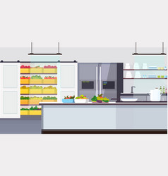 Modern Commercial Restaurant Kitchen Interior