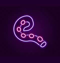 Glowing Neon Line Octopus Of Tentacle Icon