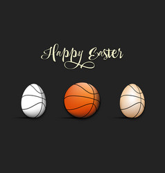 Happy Easter Eggs Shaped Basketball Balls