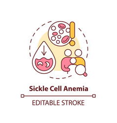 Sickle Cell Anemia Concept Icon