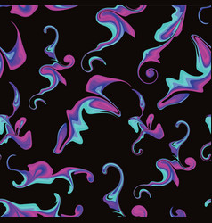 Trendy Ink Splash Liquid Seamless Pattern