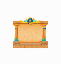 Arcade Game Frame Ancient Egyptian Stone Wall