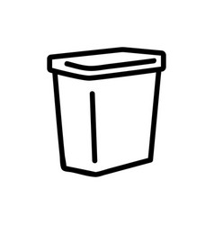 Bathroom Laundry Basket Icon Outline