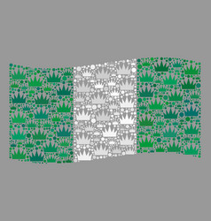 Kingdom Waving Nigeria Flag - Collage Imperial