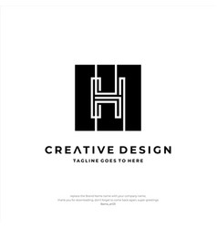 Letter H Logo Design Creative Initial