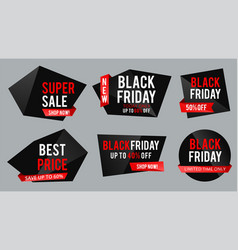 Abstract Black Friday Sale Lable Tag Set