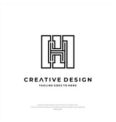 Letter H Logo Design Creative Initial