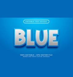 Blue 3d Text Effect And Editable Text Effect