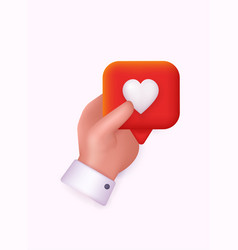 Hand Holding A Heart Minimal Icon Isolated