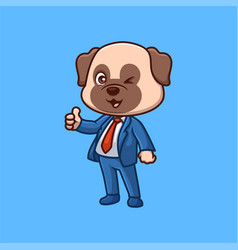 Manager Pub Dog Cute Cartoon