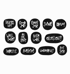 Good Job T-shirt Sticker Quote Lettering Set