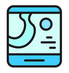 Wearable Tracker Icon Flat