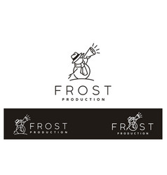 Snowman With Megaphone Frost Snow Film Movie Logo