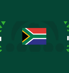 South Africa Flag African Nations 2023 Teams