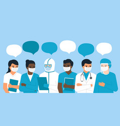 Team Doctors And Nurses Communication Talks