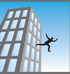 Businessman Jumps From Tall Building