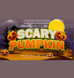 Scary Pumpkin 3d Text Effect And Editable Text