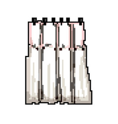 Home Shower Bathroom Curtain Game Pixel Art