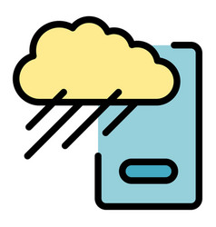 Storm Weather Icon Flat