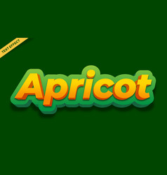 Apricot Fruit Text Effect Design