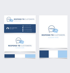 Business Card Design Featuring Chat Bubbles