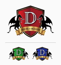 Double Dragon Crest Logo