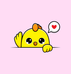 Cute Chicks Popup And Waving Wing Mascot