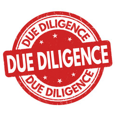 Due Diligence Grunge Rubber Stamp