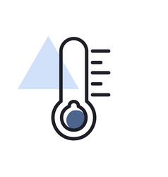 Thermometer Cold Icon Meteorology Sign Graph