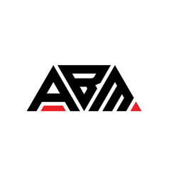 Abm Triangle Letter Logo Design