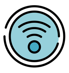 Accessible Wifi Point Icon Flat